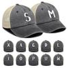 Unisex Mesh Cap WordArt A to Z Breathable Adjustable Baseball Hat Woman's Cap Cozy Snapback Trucker Hat Ideal Choice For Camping