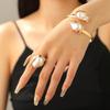Baroque Pearl Jewelry Set: Necklace, Earrings, Ring, Bracelet, Choker for Women