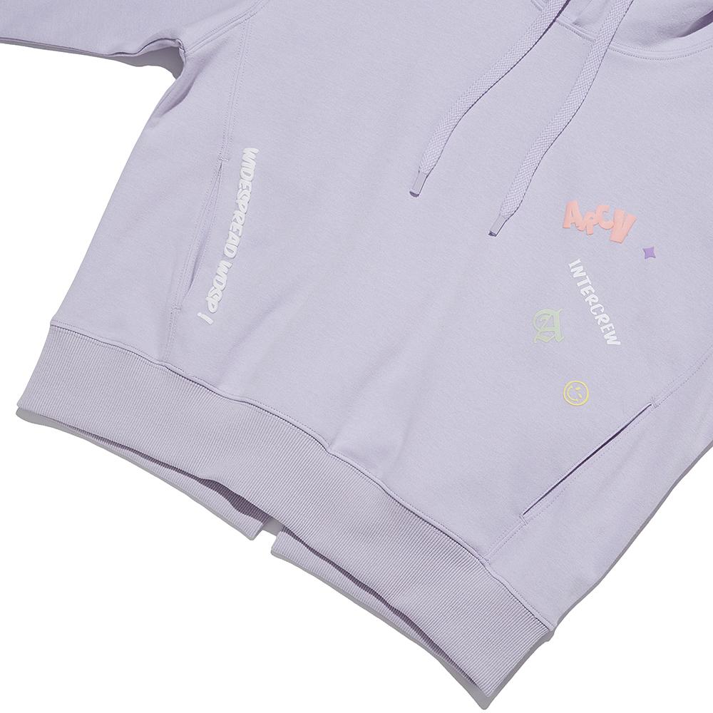 [24Ss] Women'S Small Kitsch Crop Hooded Pullover Lavender Ity1Th52Ala