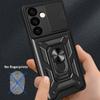 For Samsung Galaxy S24 Case Anti-drop Slide Lens Protection Scratch-resistant PC+TPU Phone Cover