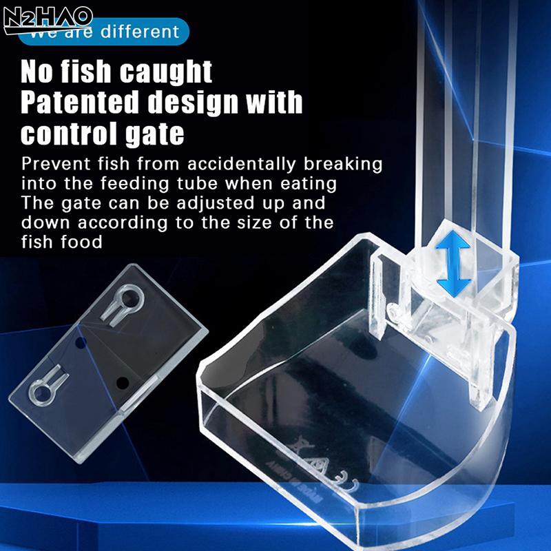 Aquarium Fish Shrimp Feeding Dish Set - Clear Feeder Tube And Dish With Cleaning Brush And Measuring Spoon For Shrimp