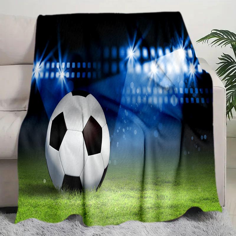 Football Blanket Perfect All Seasons Soft Comfortable Sofa Office Nap Travel Birthday Gift Christmas Present