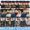 8pcs Military Series Soldier Figures Building Blocks American Civil War Infantry Cavalry Artillery Troops Officer Warrior Bricks Toys
