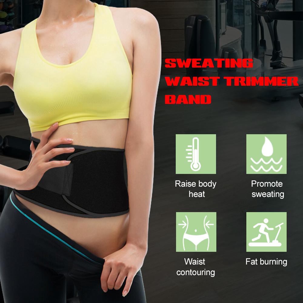 Waist Trimmer Belt Neoprene Slim Body Exercise Belt Sweat Band for Men and Women