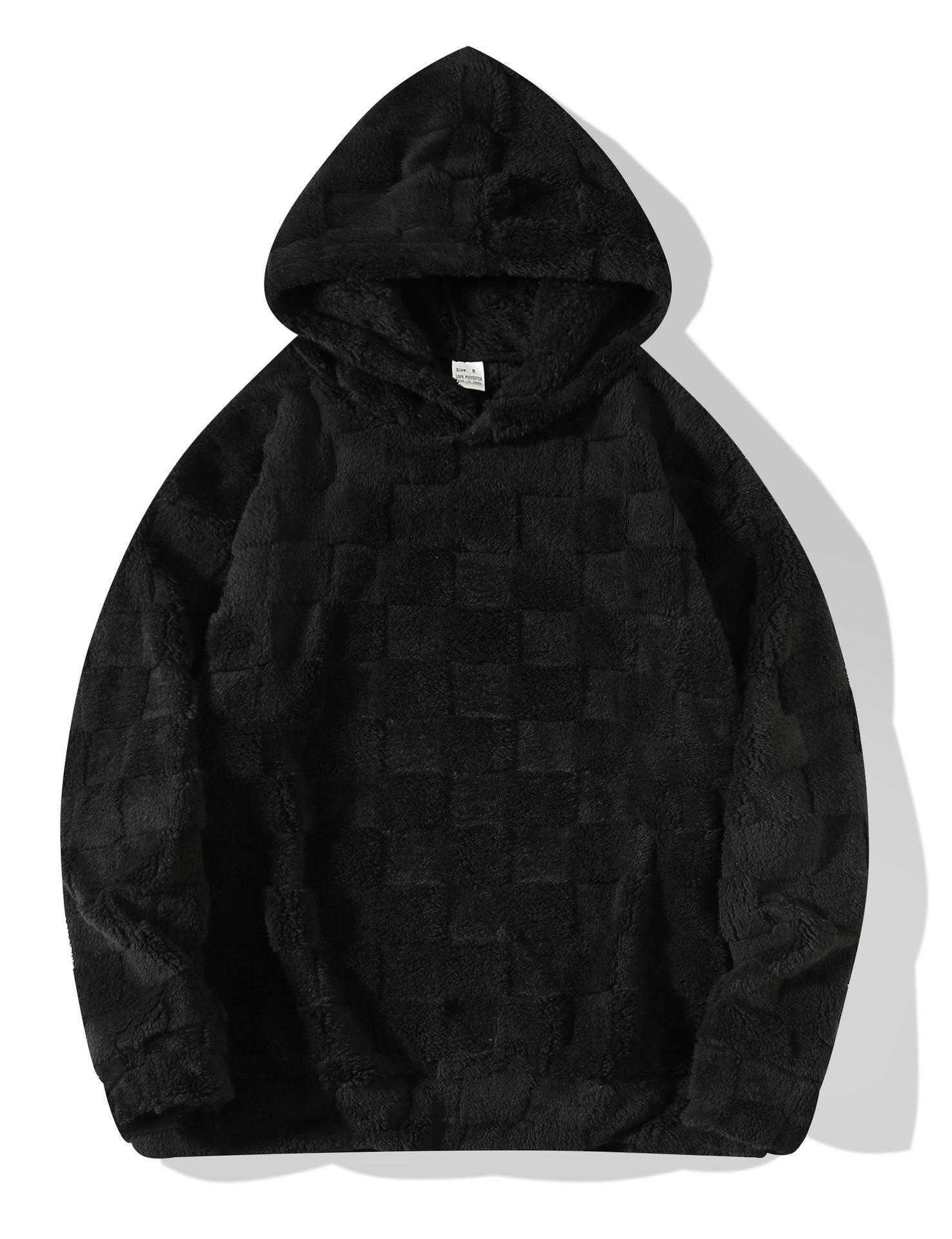 Осенне-зимний худи свободного кроя большого размера, свитер из овечьей шерсти, пуловер, куртка S