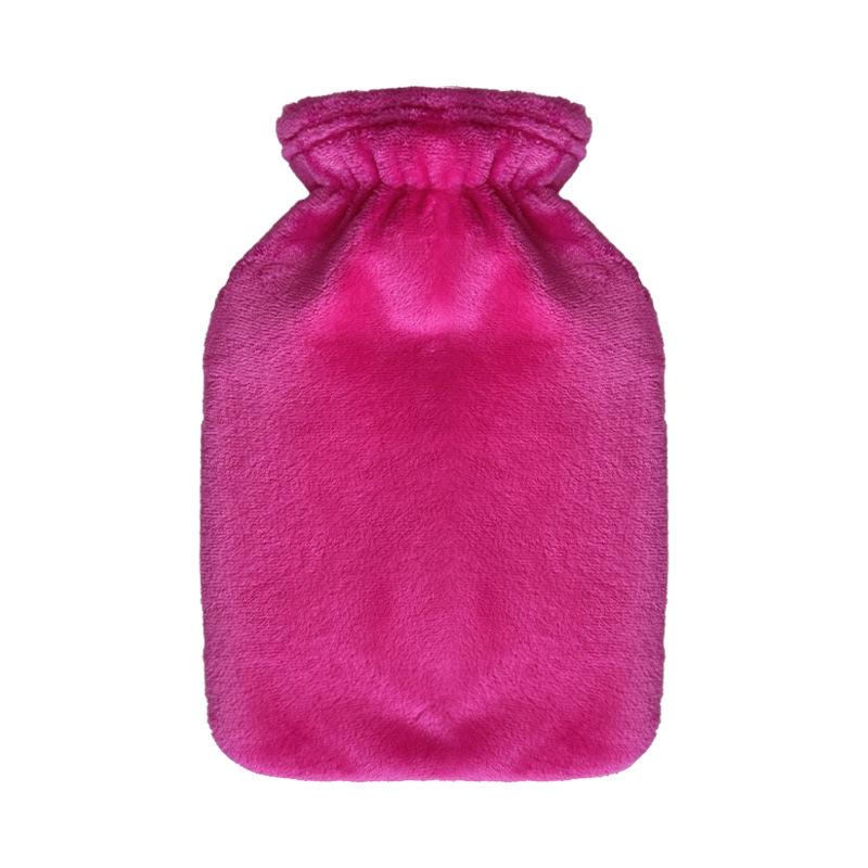 Coral Fleece Faux Rabbit Fur Coat Hot Water Bottle: Explosion-Proof Thickened Winter Hand & Foot Warmer.