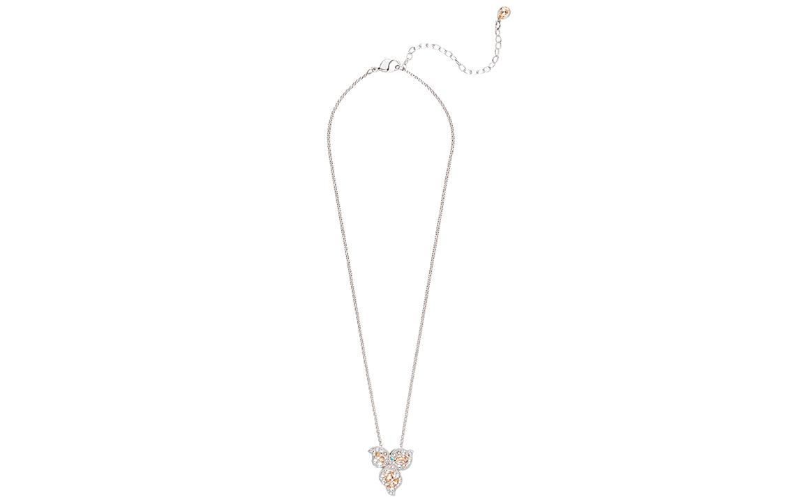 Swarovski Graceful Bloom Halsketten Damen Weißgold Plated 5455660 White Gold-Plated white