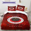 Gençlerbirliği Pattern Bedding Set Quilt Cover Pillowcase Home Decor Gift (1 * Duvet Cover + 2 * Pillowcase, Without Core)