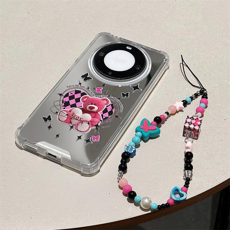 Zhitai Nova11 Hülle für Huawei Mate 60 Pro, P60/50/40, Honor 90/80 Spiegel & Armband kompatibel