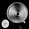 Stainless Steel Funnel Kitchen Oil Liquid Funnel Metal Funnel with Detachable Filter Wide Mouth Funnel for Canning Kitchen Tools
