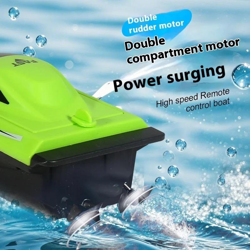 Remote Control Boat For Kids Waterproof Remote Control Toys Fast Remote Control Boat Lightweight Water Racer RC Boats Pool Toys