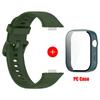 Case+Silicone Band For Huawei Watch Fit 3 Strap sport bracelet Tempered Glass cover Protector for Huawei Fit3 correa Accessories