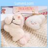 Pony And Flower Smiling Face Plush Bag Charm With Polyester Fiber Fill For Luck