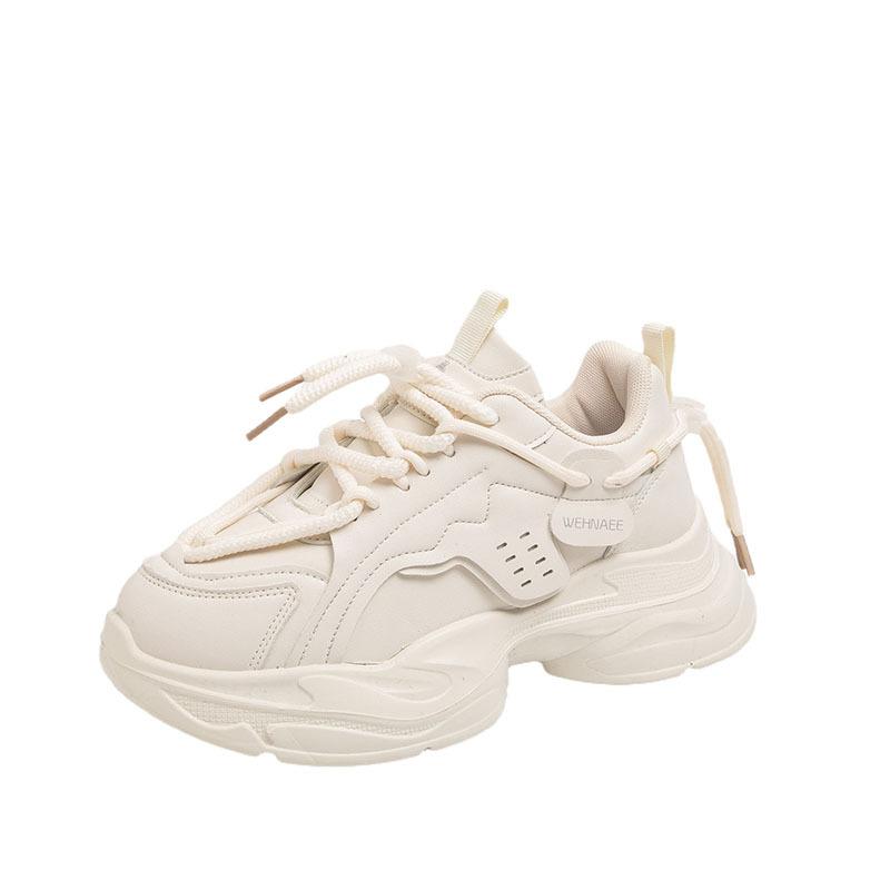 Spring Snap Sneakers Women's Shoes Fashion Versatile Dad Shoes Design Sense Outdoor Running Shoes Comfortable Platform Casual