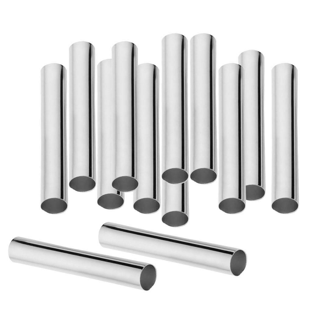 100 ks měděné rovné hladké dlouhé trubkové korálky 30 mm, 4 mm zlaté