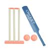 Kids Cricket Set Outdoor Sports Toys Stumps with Stand Holiday Games 2 Balls Garden for