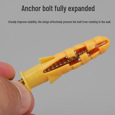 Ningzhao 10x50mm Expansion Screw & Anchor Set, 100 Pcs