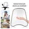 Scooter Windscreen Motorbike Scooter Transparent Curved Windshield Wind-Proof Sand-Proof Damper Motorcycle Accessories