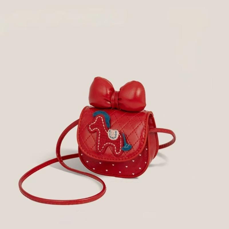 Girls cute messenger bag cartoon bow pony new red envelope girls mini lucky money shoulder bag