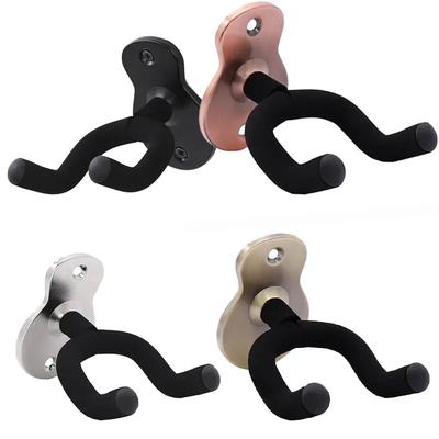Gitarrenaufhänger aus Metall, Wandhalterung, rutschfester Halter, Ständer für Gitarre, Ukulele, Violine, Bassgitarre, Instrumentenzubehör