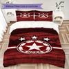 PFC CSKA Sofia Pattern Bedding Uilt Set Uilt Cover Pillowcase Home Decoration Birthday Gift (1 * Duvet Cover + 2 * Pillowcase Without Core)