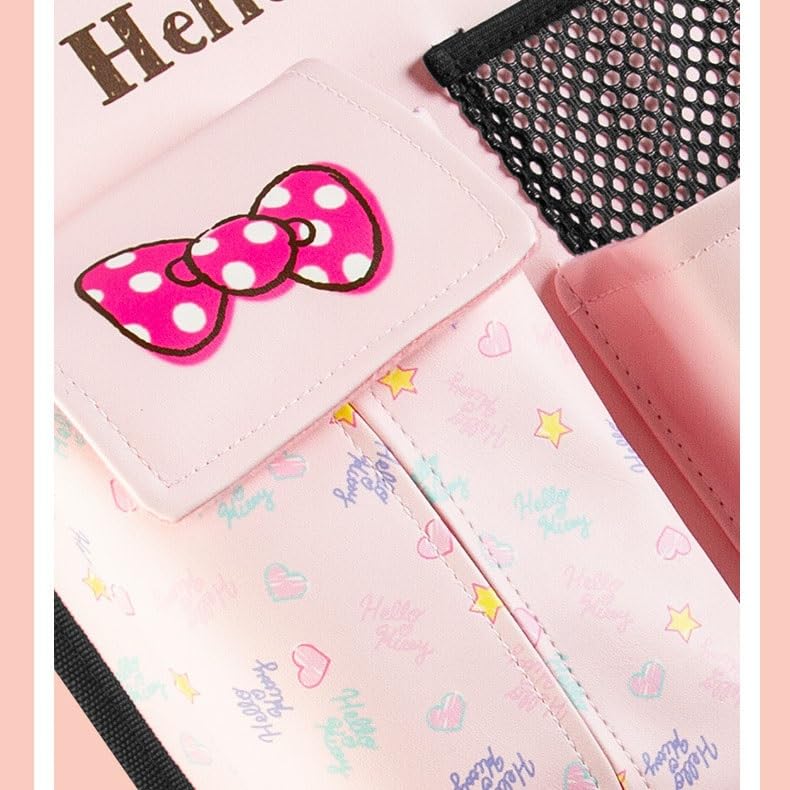 Hello Kitty Car Seat Back Bag, Multifunctional Hanging Bag, Tissue Box, Car Storage, Baby