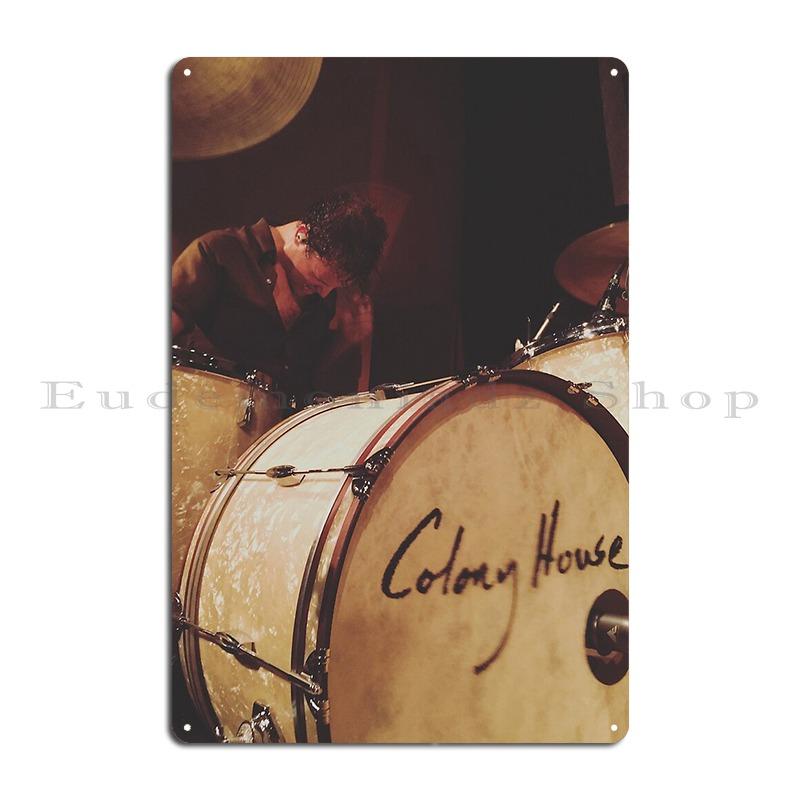 Drums Drummer Gift Types of Drummers Drummer Parking Only Violaters Will Be Paradiddled Metal Designing Cinema Tin Sign Poster 20x30cm(7.8x11.8inch)