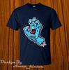 Camisetas para Hombre y Mujer Nueva Santa Divertida Cruz Mano Gritando Logo Camiseta Hecha en EE. UU.