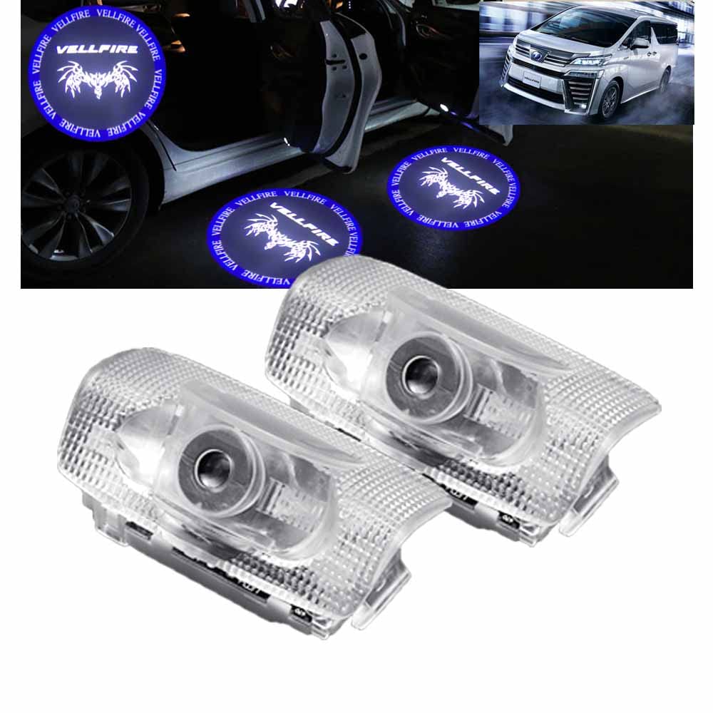 Ltsplay 20 Series Vellfire Car Door Courtesy Door Welcome LED Logo Courtesy Adjustable Set of 2 for 30 Series Vellfire Lamps, Lights, Lights,