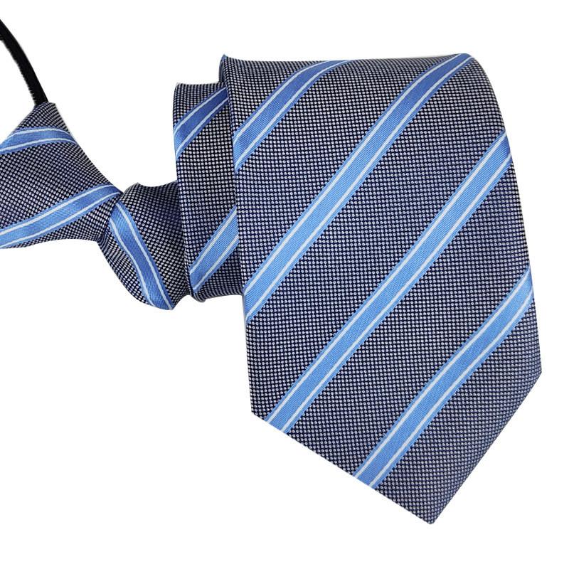 Mens Business Polyester Tie With Arrow Design And Zipper Closure For Office