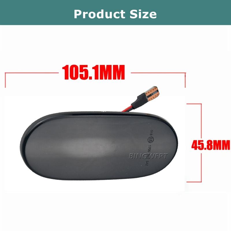 6 X LED Dynamic Side Marker Turn Signal Lights Indicator Lamp For VW Crafter 2006-2016 for Mercedes-Benz Sprinter W906 2006-2018