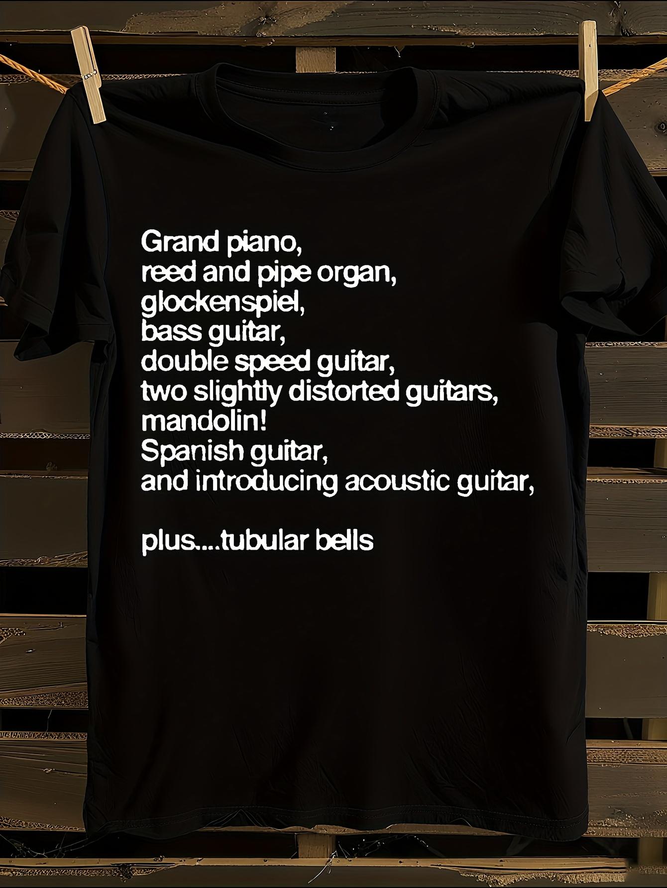 Mike Oldfield-Inspired Music-Themed Tshirt M