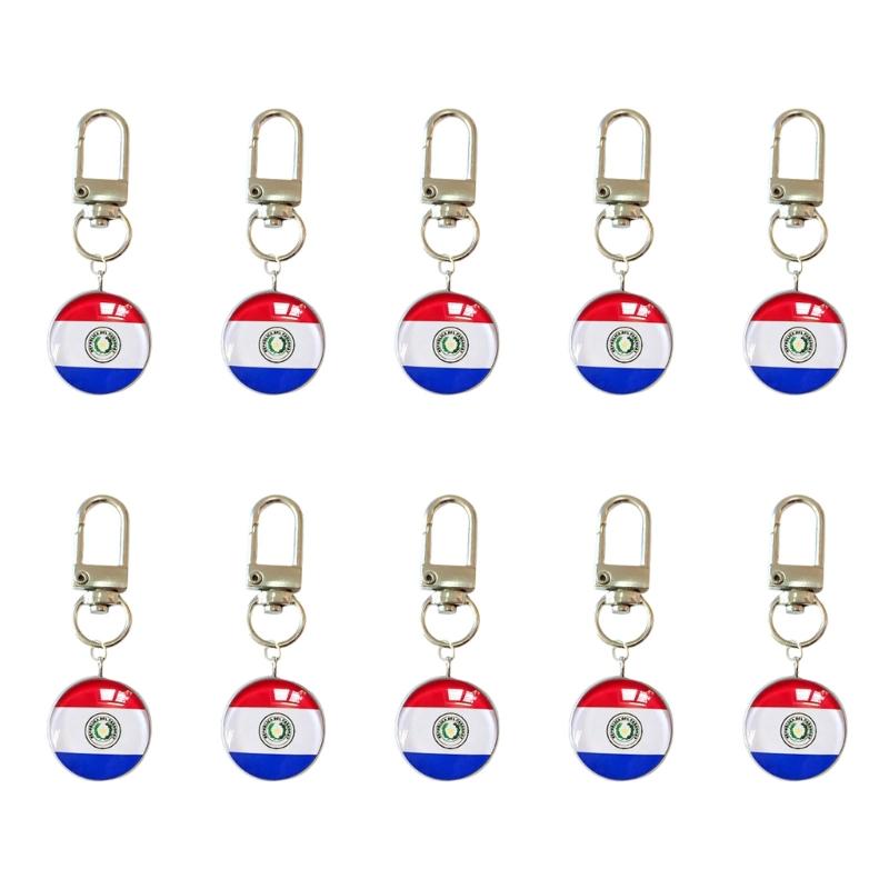 

Set Of 10 Piece Stylish Soccer Keychains With National Flags Ideal For Gifts Travel Or Daily Use As A Fun Accessory