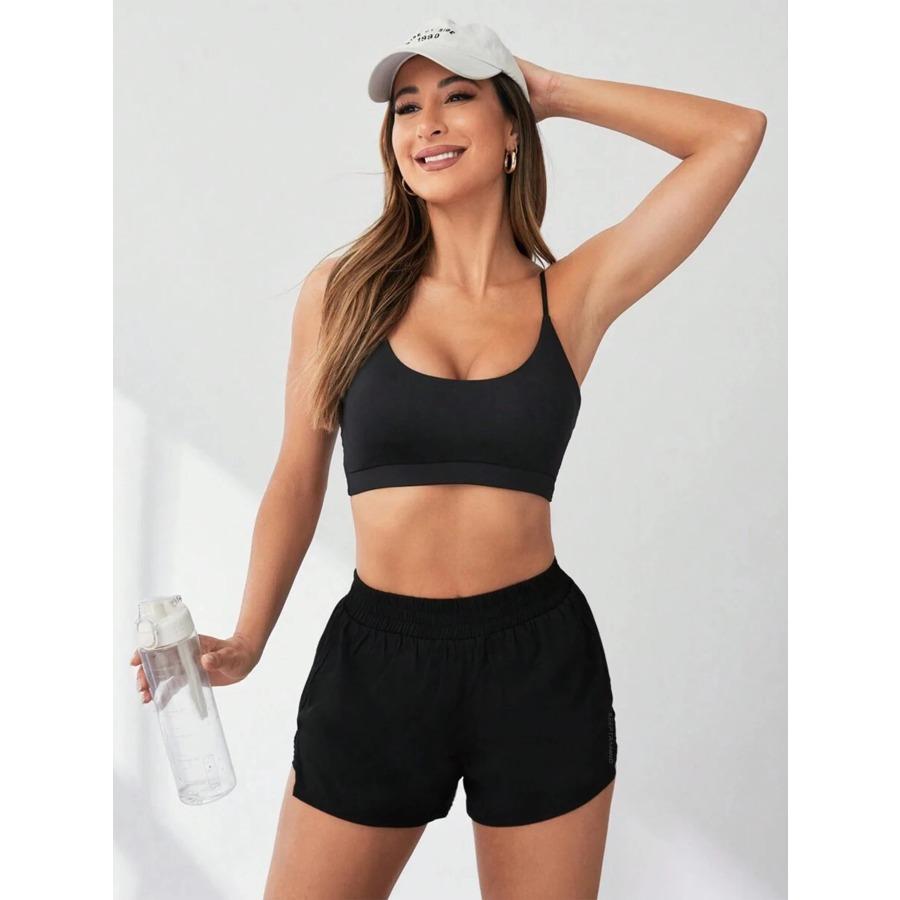 2026 New Style Faux Two-Piece Anti-Exposure Yoga Shorts Sports Shorts Running Fitness Tennis Casual Basic Sports Pants Women's