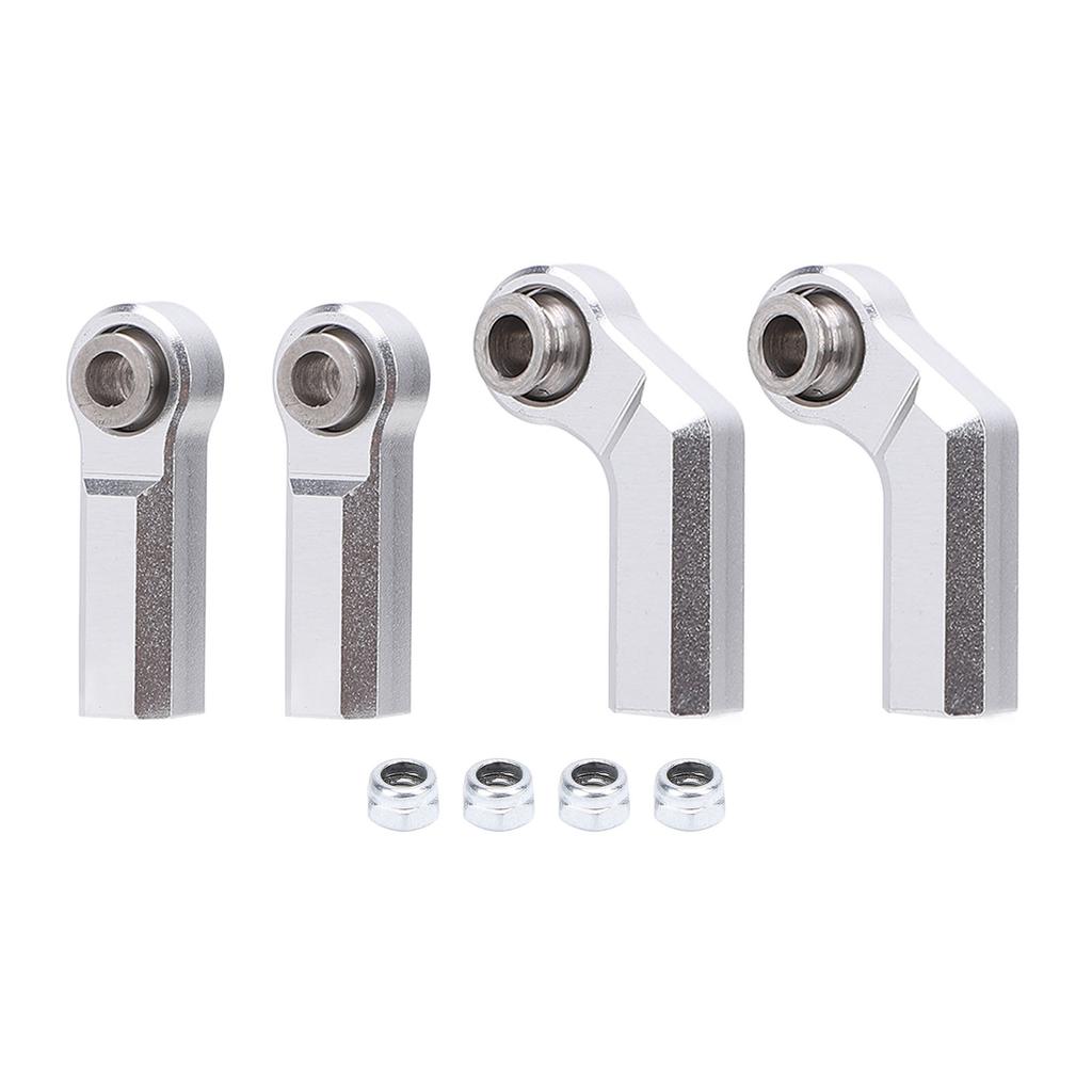 4Pcs RC Car Ball Joint for 1/10 Model Car M4 Metal CW Positive Thread 7.0 Tool 2 Curved 2 Straight