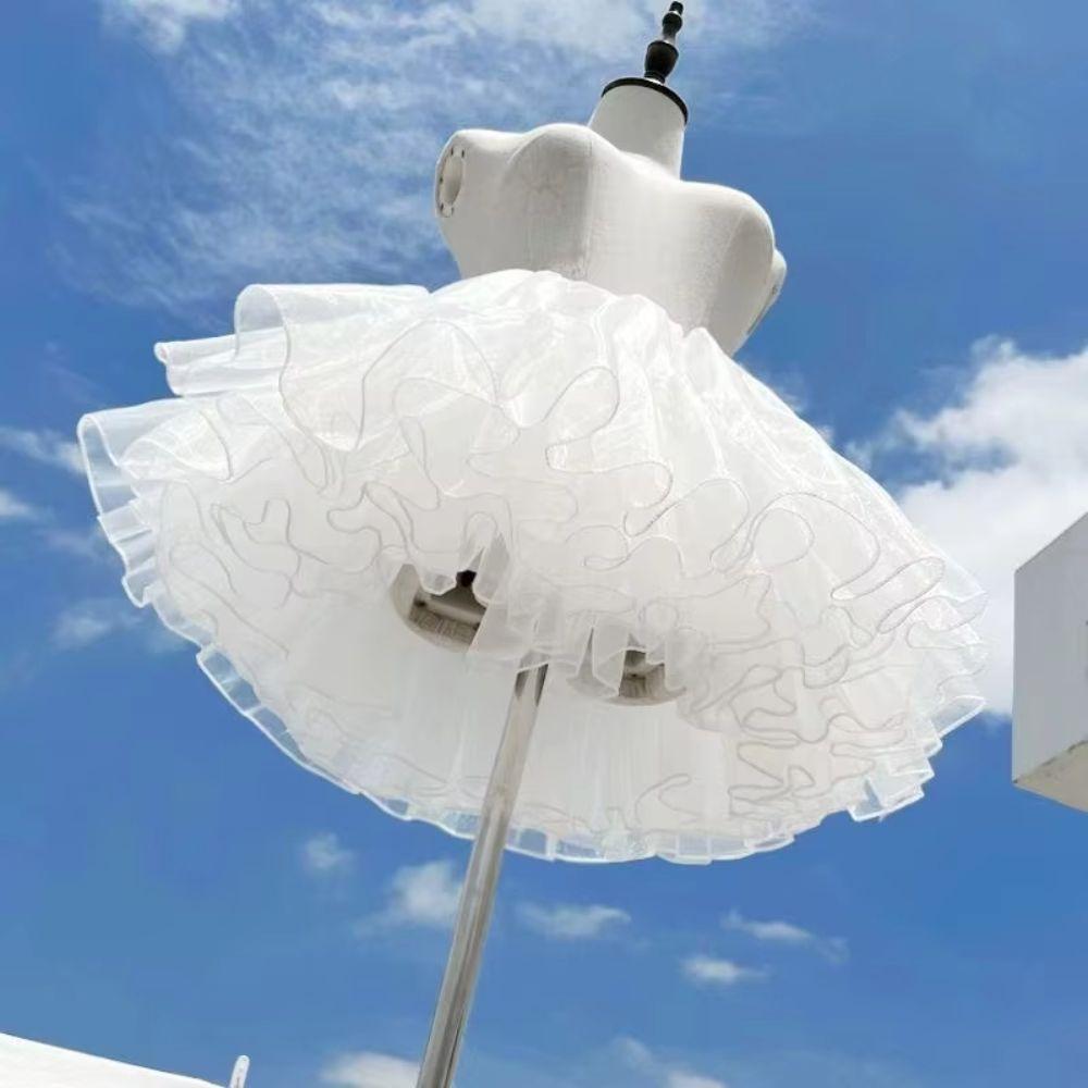 30/35/40/45cm Puffy Skirt White Cosplay Crinoline Kawaii Ball Gown Underskirt Cosplay