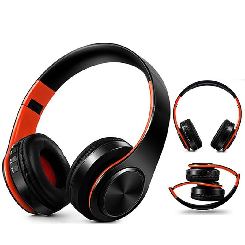 

Для новых портативных беспроводных наушников Bluetooth Hi-Fi стерео складная гарнитура аудио Mp3 регулируемые наушники с микрофоном для музыки