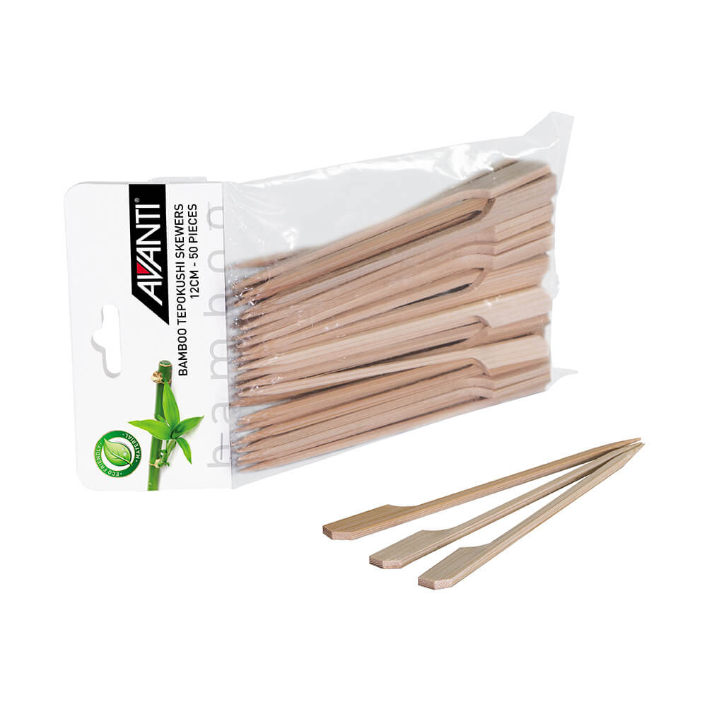 Brochettes Tepokushi en bambou Avanti (50 pcs / pack) 12cm