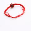 Woven Gold Bead Red Cord Bracelet for Men & Women - Lucky Benming Year Jewelry