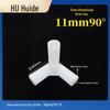 Three-Dimensional Plastic Right Angle Joint Connector for Tent and Studio Accessories