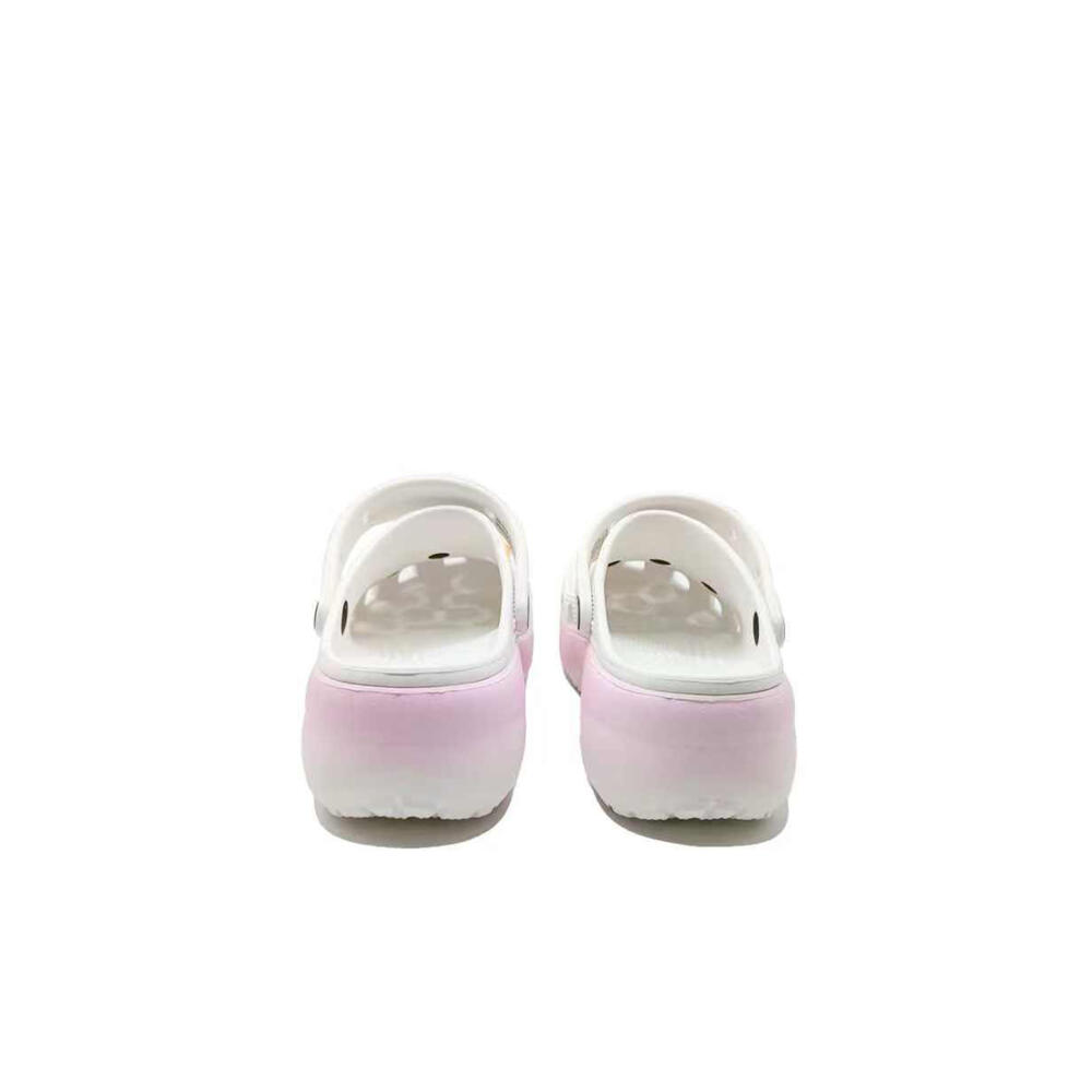 Crocs Classic Platform Clog Cloud Skittles MH Plan EVA Platform Outdoor Doll Accessories Fashion Hole Shoes Women's Pink