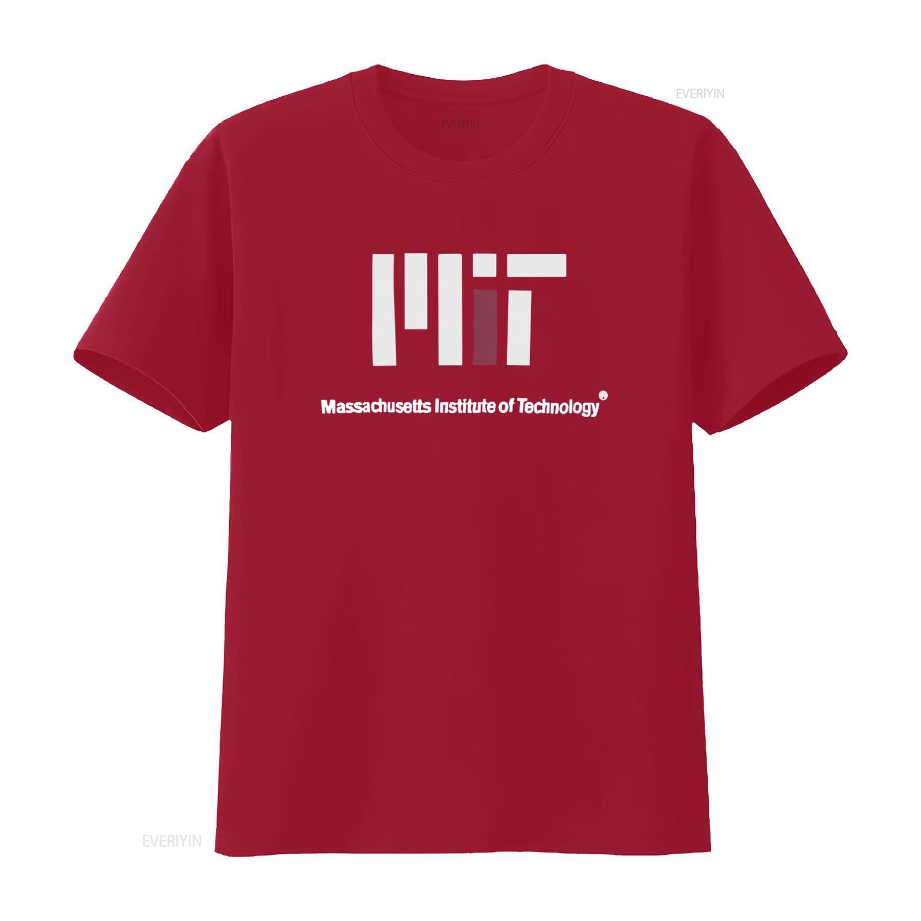 

MIT T Shirt Massachusetts Institute of Technology Modern Logo for Tech Enthusiasts vintage Washed Breathable Casual Slightly S