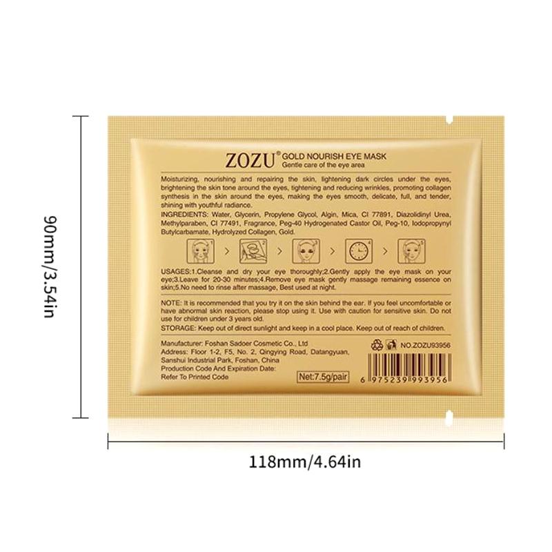 Gold Nourish Eye Mask Anti Dark Circles Masks Eye Patches Desalination Eye Bags Korean Skin Care Products