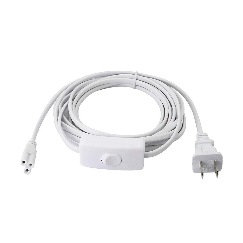 White 3pin T5 T8 LED Switch Wire Copper LED Light Fixture Extension Cable  Electrician