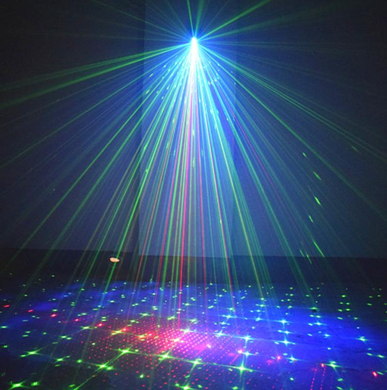 Mini Laser Stage Light Projector: 60 Patterns, Sound & Remote Control for KTV, Bar, Disco