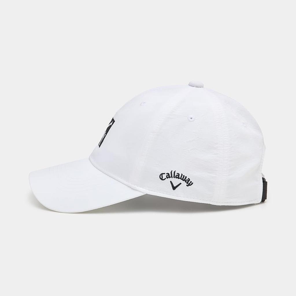 Callaway Golf Functional Mesh Embroidered C25291106 Men's Cap, White, Nylon, Slip-On (Moisture-Wicking, Quick-Drying), Lining, Logo,
