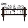 Outdoor Yard Decor Welcome Decorative Sign, Wildflowers/Vegetables Silhouette Black Garden Stake, Durable Signage Acrylic Rustic Lawn Sign for