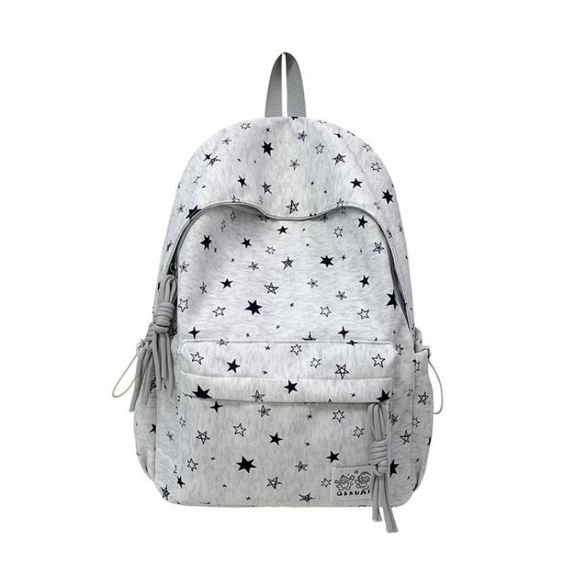 Schoolbag new schoolbag female student Korean version ins large capacity star printed backpack junior high school backpack
