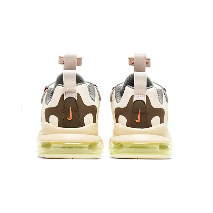 Nike Air Max 270 React ENG PreSchool 'Cactus Trails' (Unisex) Light Cream / Dark Hazel / Mica Green / Starfish Kids' Casual Shoes