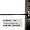 Patch Cable, L-shaped to L-shaped, Low Profile, Pancake Plug, for Guitar Effects Pedals, Selectable Length (30 cm)